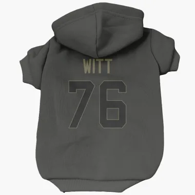 Black Indianapolis Colts Jake Witt   Service Dog & Cat Pet Hoodie