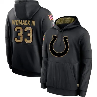 Black Youth Samuel Womack III Indianapolis Colts 2020 Salute to Service Sideline Performance Pullover Hoodie