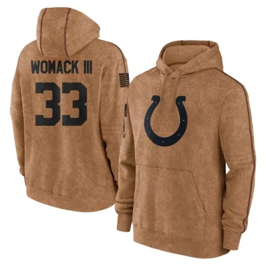 Brown Youth Samuel Womack III Indianapolis Colts 2023 Salute To Service Club Pullover Hoodie