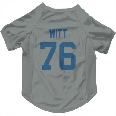 Gray Indianapolis Colts Jake Witt   Dog & Cat Pet Jersey