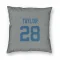 Gray Indianapolis Colts Jonathan Taylor   Pillow Cover (18 X 18)