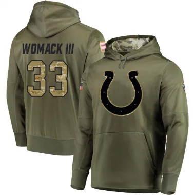 Olive Youth Samuel Womack III Indianapolis Colts Salute to Service Pullover Hoodie