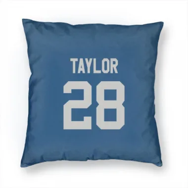 Royal Indianapolis Colts Jonathan Taylor   Pillow Cover (18 X 18)